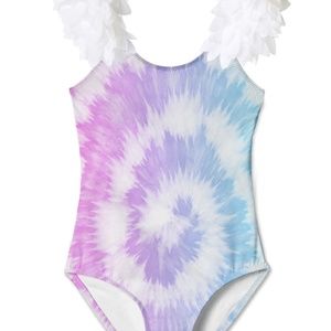 Stella Cove Brand New -Wheel tie dye swimsuit with petals